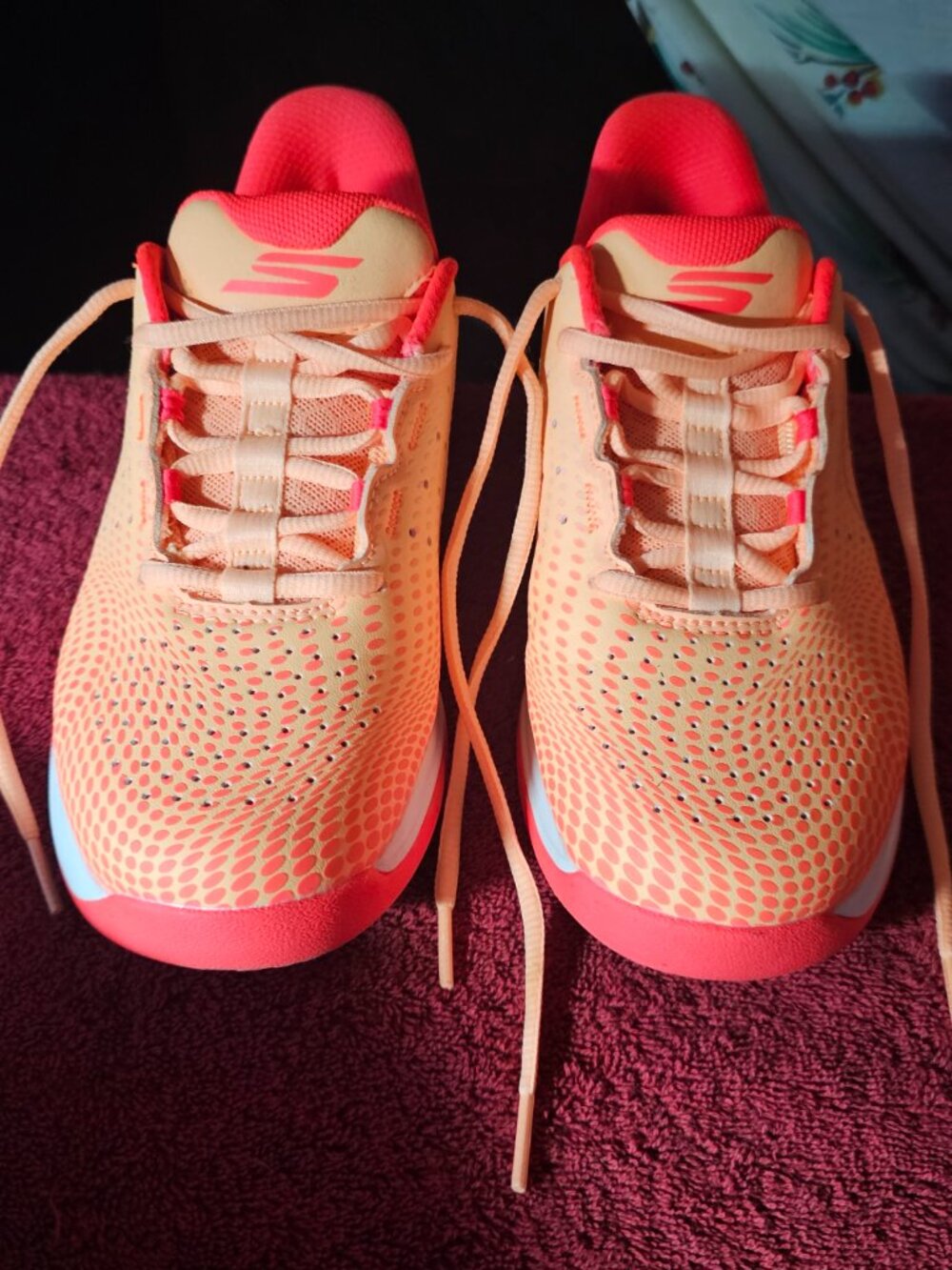 Skechers Women's Viper Court Pickle Ball Shoes Orange Sports Size 6.5 - Picture 8 of 8